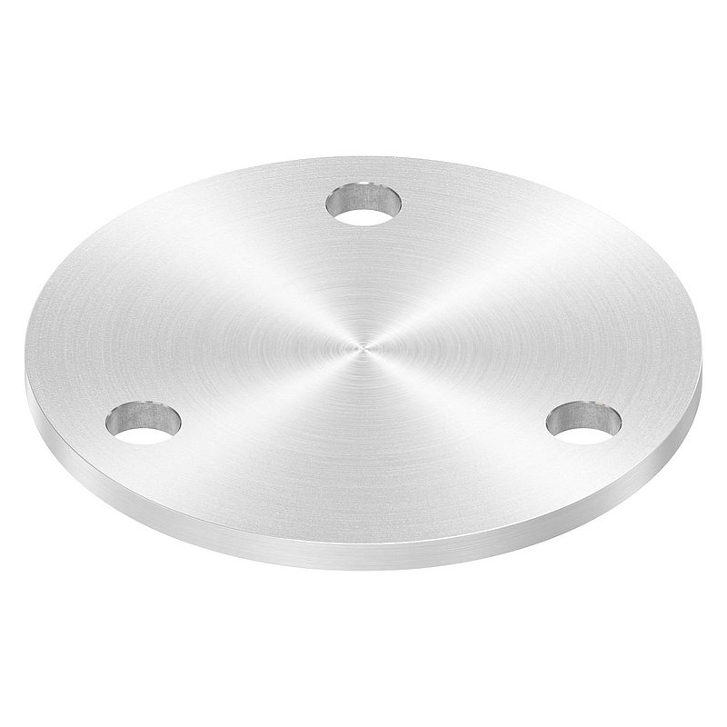 Ankerplatte Ø 120x6mm, mit Rundschliff, V2A