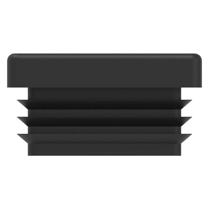 Bouchon plastique pour tube carré 40x40mm, avec M10
