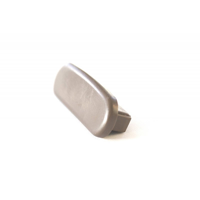 End cap for plastic handrail for 40x8mm, grey-brown