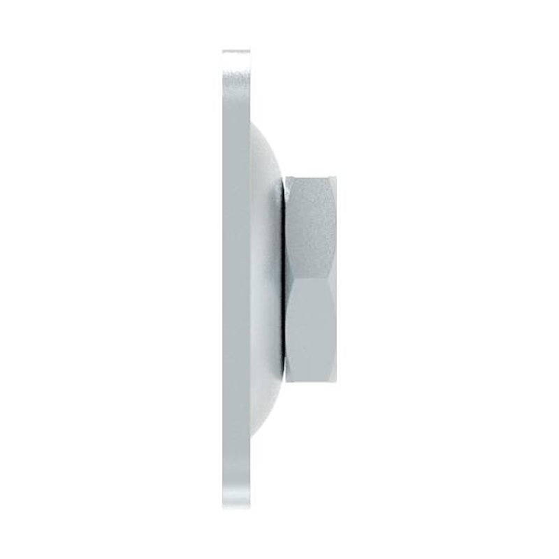 Adjustable wall plate for M22, galvanised
