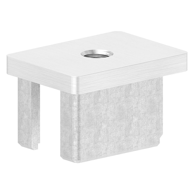 Capuchon à enfoncer, pour tube 40x30x2,0mm, V4A