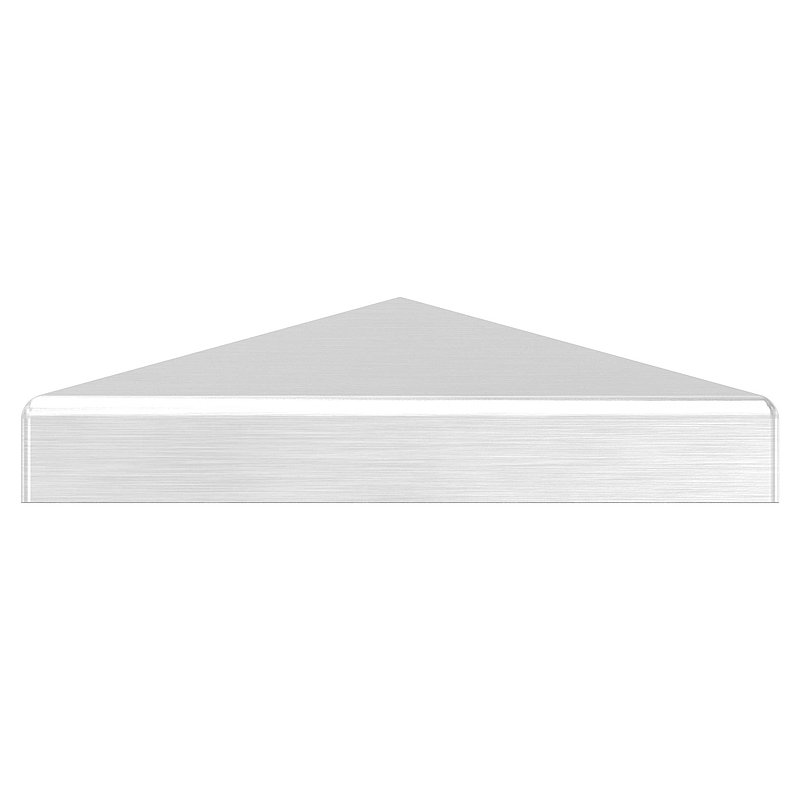 Chapeau pyramidal, pour tube carré 70x70mm, V2A