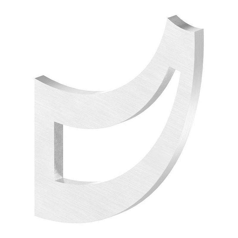 Support effilé pour main courante, 4mm d'épaisseur, V2A