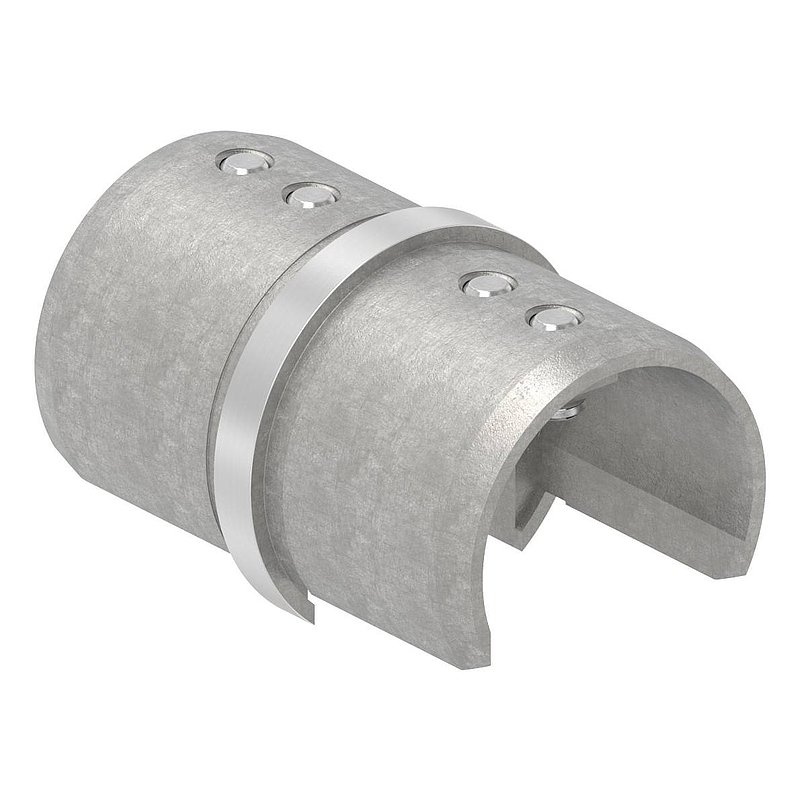 Rohrverbinder für Nutrohr 42,4mm, V4A