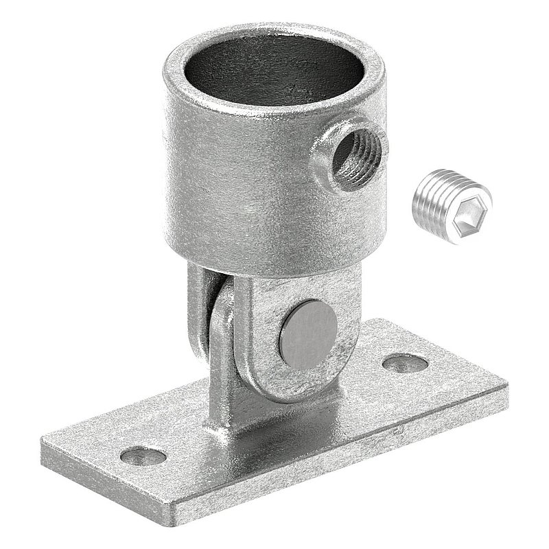 Wandhalter verst. mit 2 Bohrungen, für Rohr Ø 42,4mm