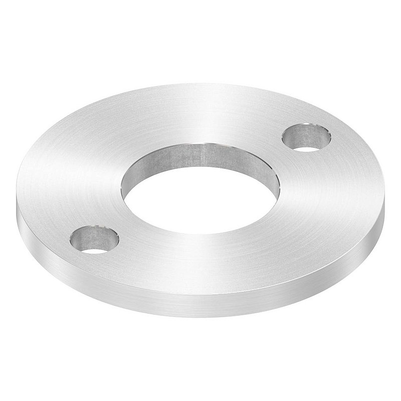 Anchor plate Ø 100x8mm, with round grinding, AISI304