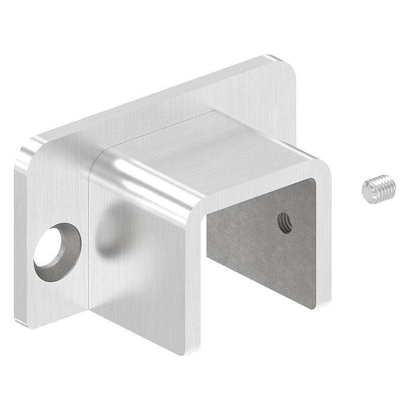 Montagemural pour profilé acier inoxydable en U 80530-XXX, V2A