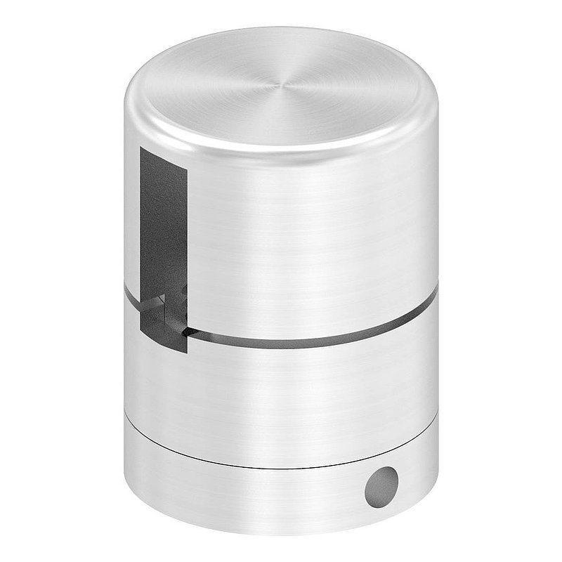 Brenk, support de base pour barreaux plats 20x6mm, ALU
