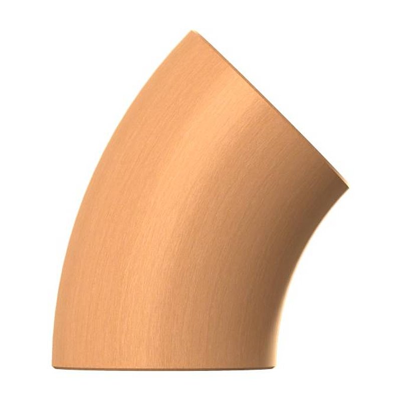 45° Bogen für Holzhandlauf Buche