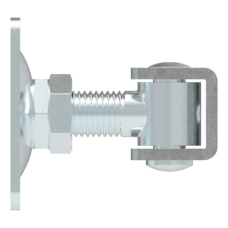gate hinge M24 with adjustable plate, galvanised