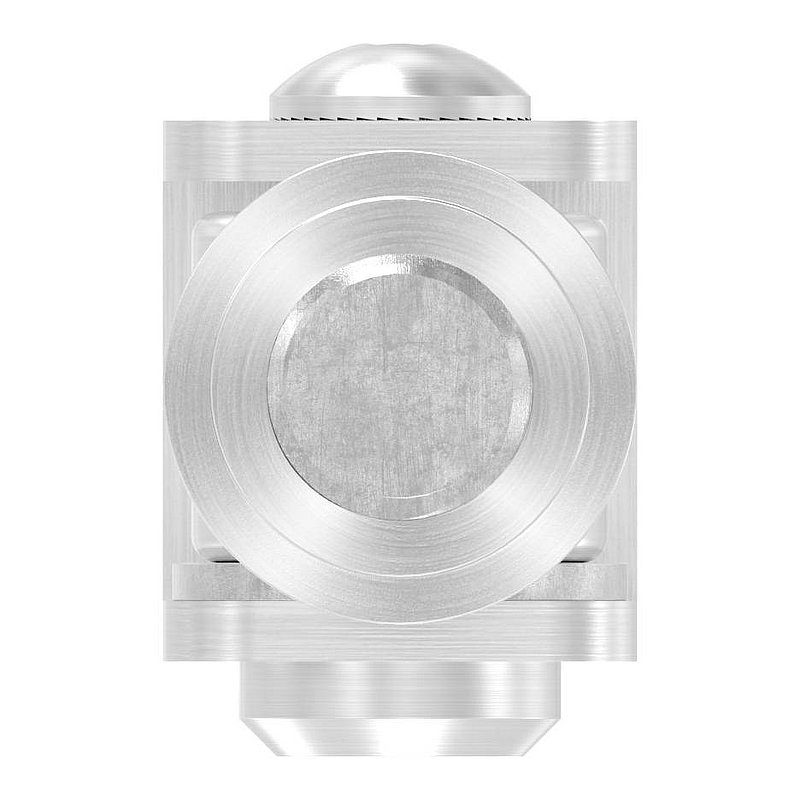 Door hinge with threaded sleeve M14, AISI304