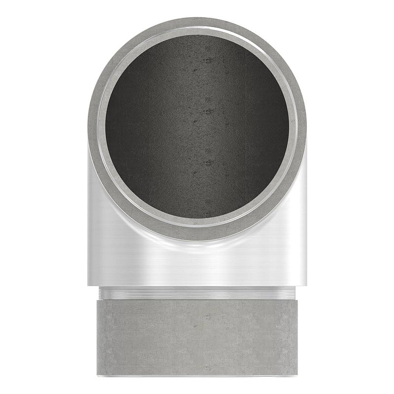 Tube coudé à 90°, court, pour tube 48,3 x 2,0 mm, V2A (1.4301)