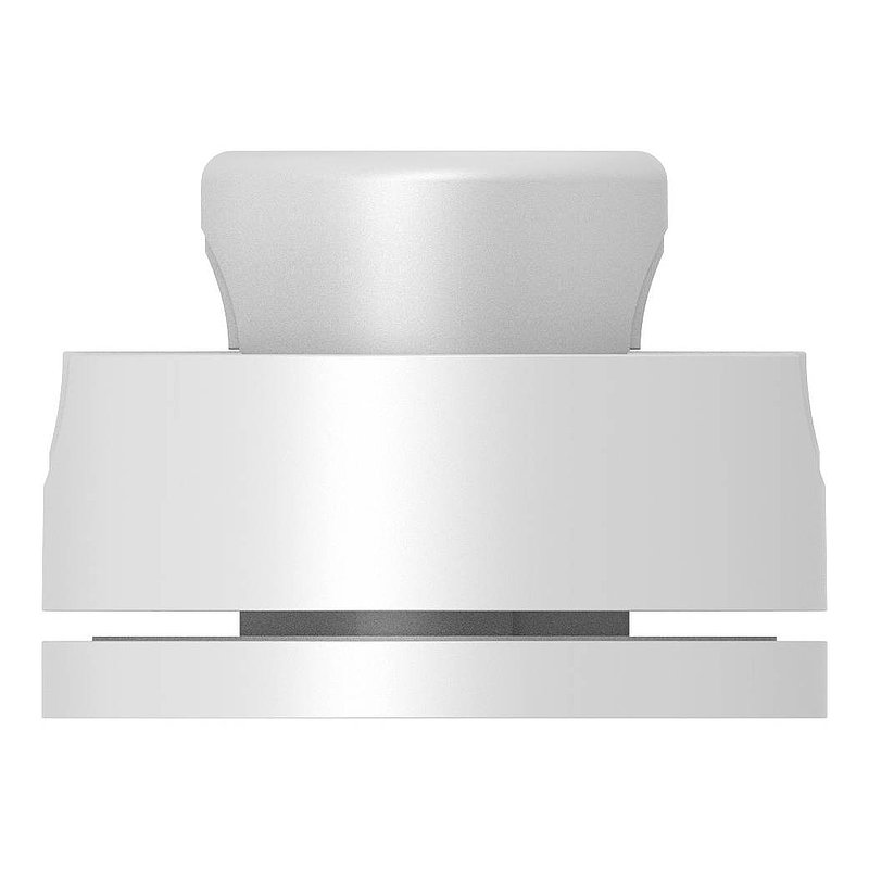 Brenk, Point de fixation pour verre Ø 50mm, plastique, gris clair