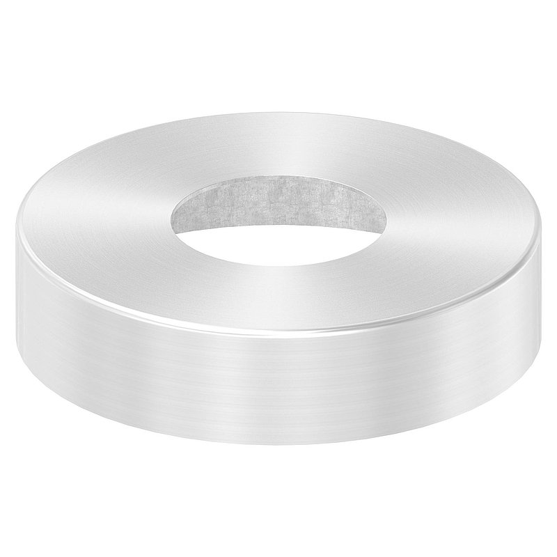 Abdeckrosette, 105x25mm, mit Bohrung 43mm, V4A