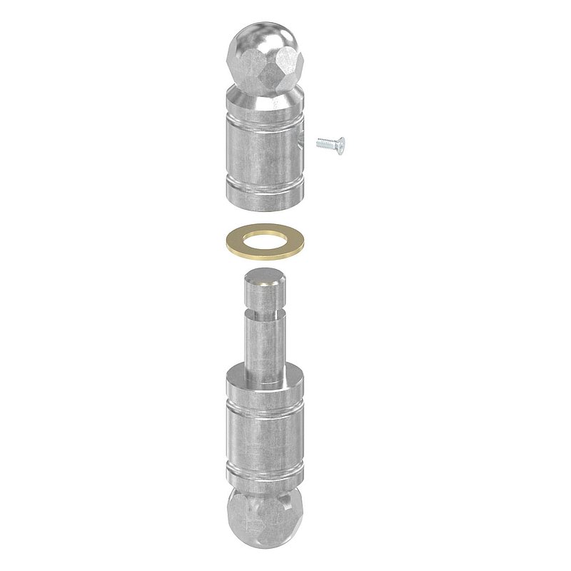 Security door hinge, 146 x 30mm