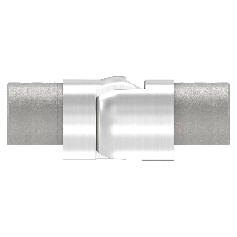 Flexible connector for 48.3 mm grooved tube, AISI304
