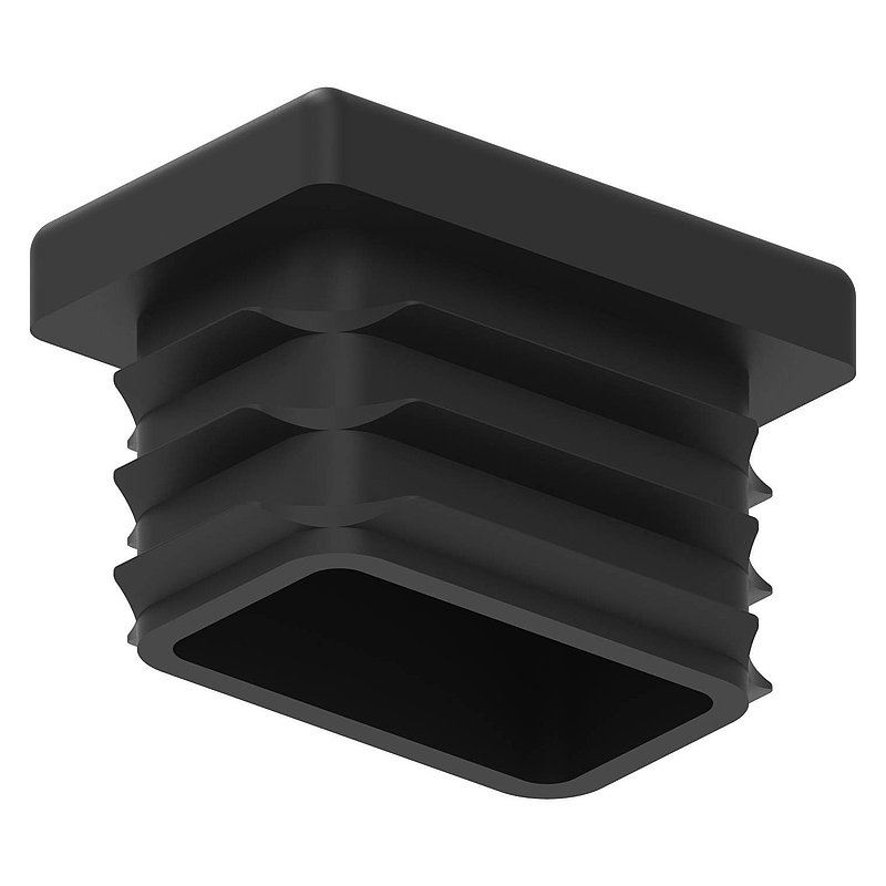 Bouchon plastique pour tube rectangulaire 30x20mm