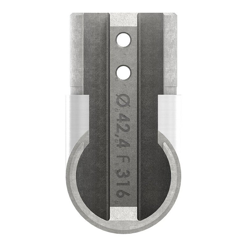 Eckbogen vertikal, für 42,4mm, V4A, Rahmenecke