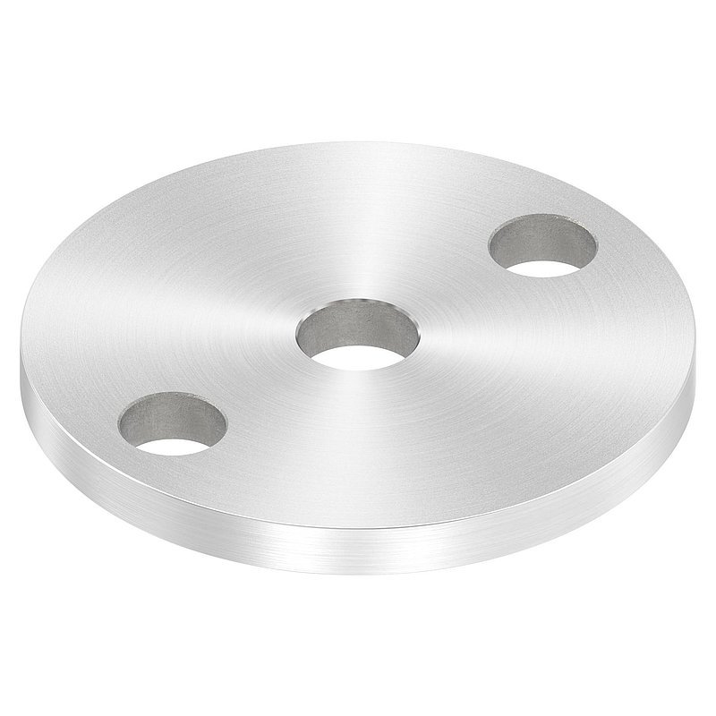 Ankerplatte Ø 70x6mm, mit Rundschliff, V2A