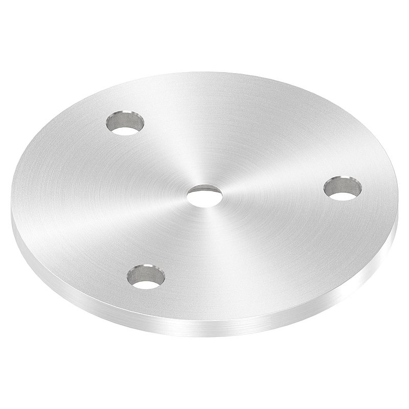 Round plate Ø 70x4mm, with round grinding, AISI304