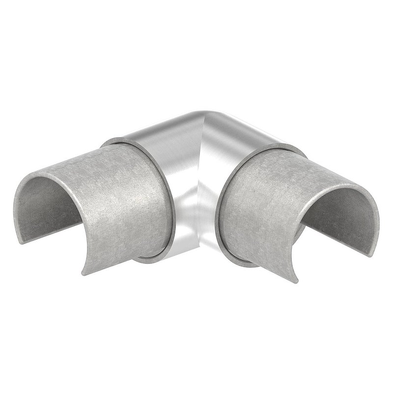 Eckverbinder für LED-Nutrohr 42,4mm,V2A