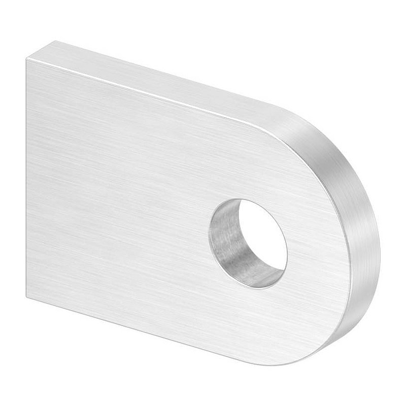 Weld-on bracket, 30x20x4mm, ground, AISI304
