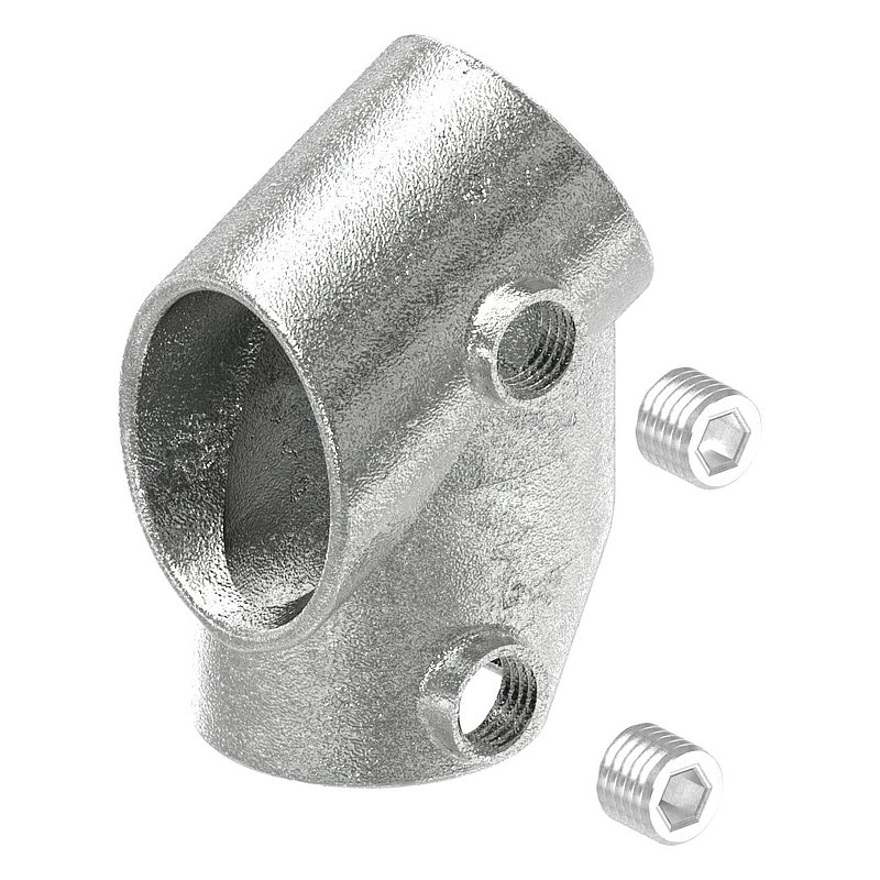 Raccord en T, angles de 30° et 60°, pour tube Ø 42,4mm