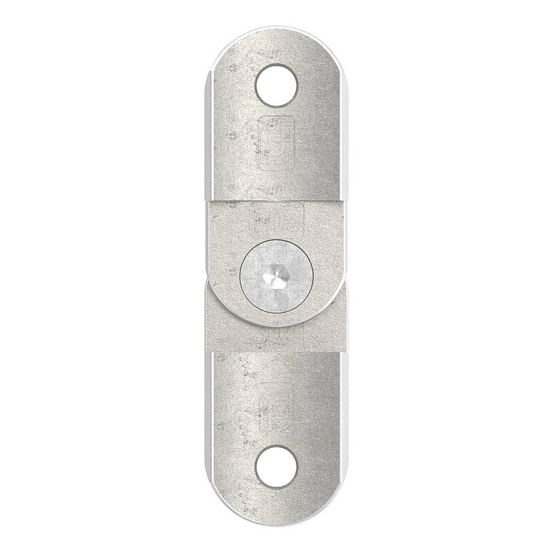 Handlaufanschlussplatte verstellbar, 42,4mm, V2A