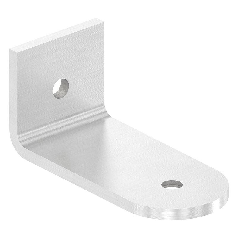 Winkellasche für Stoßgriffe für Rohr 42,4mm, V2A