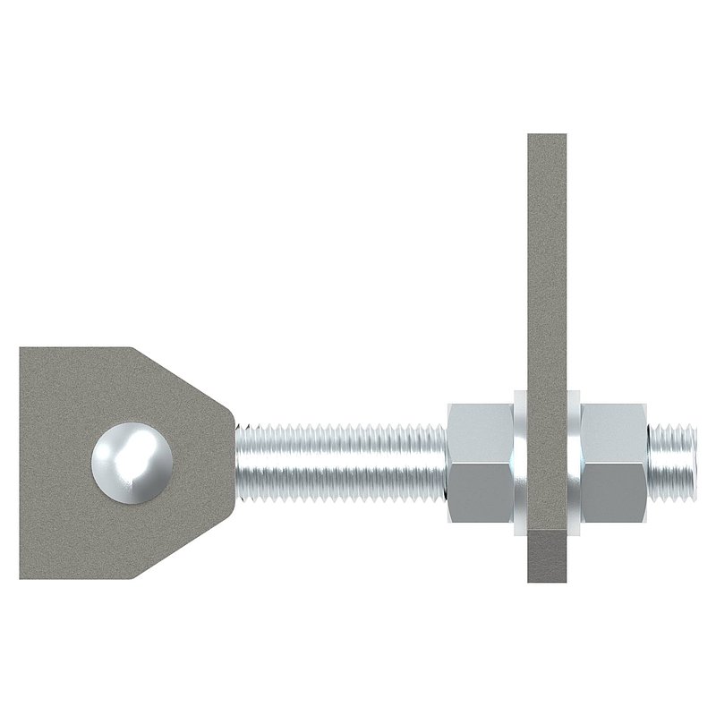 Gond à souder M24, acier électrozingué