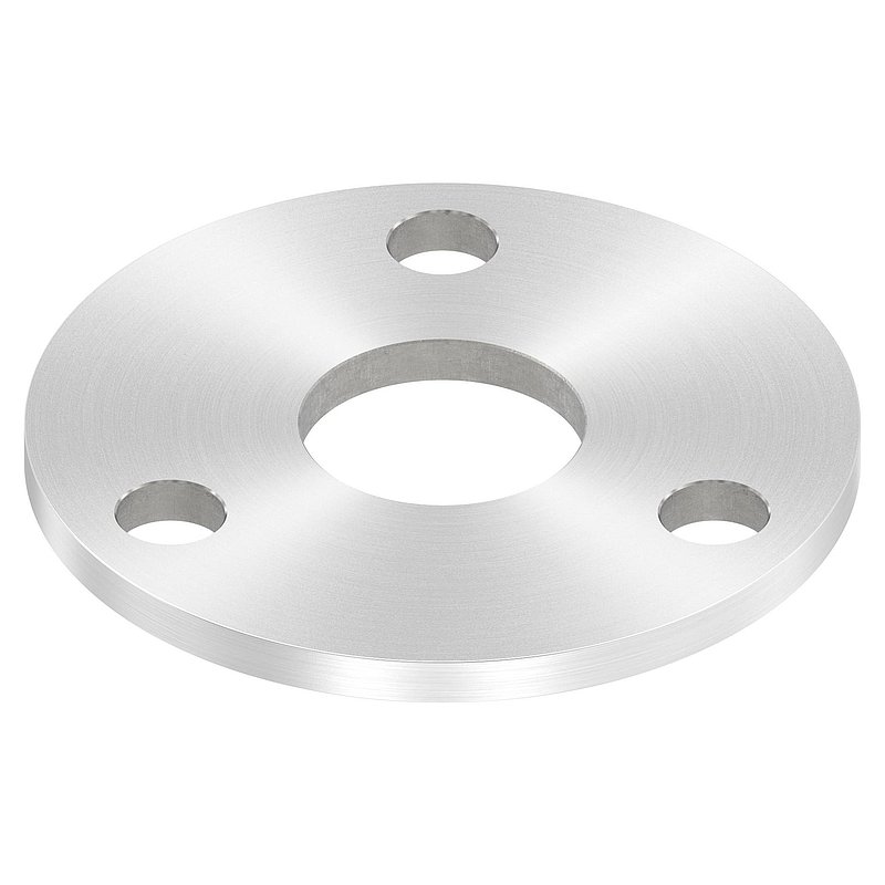 Ankerplatte Ø 100x6mm, mit Rundschliff, V2A