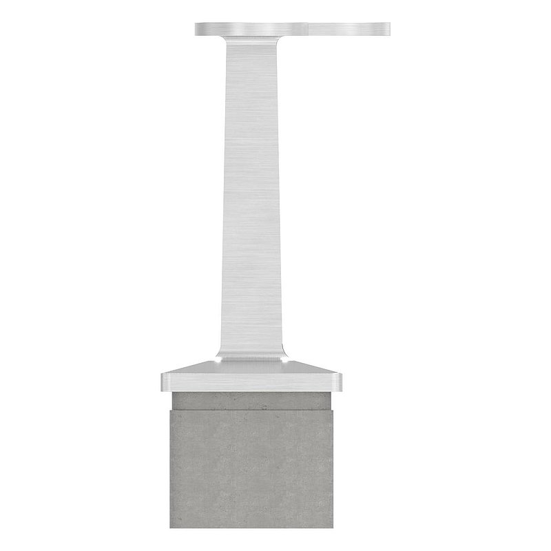 Tube end plug with pin for tube 40x40x2mm, AISI304