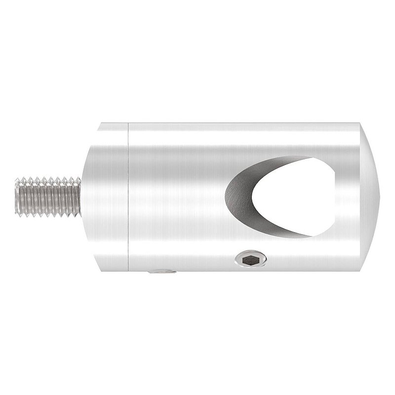 Querstabhalter für 42,4mm Rohr, 12,2mm Bohrung, Außenecke, V2A