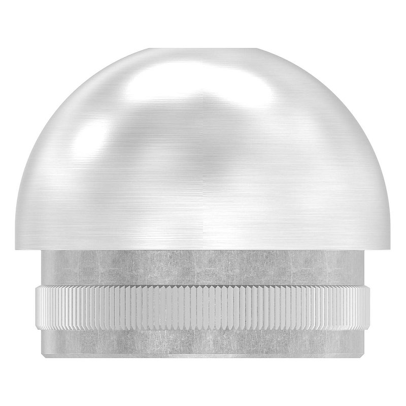 Rohrabschlussstopfen mit M8, für Rohr 42,4x2,5mm, V2A