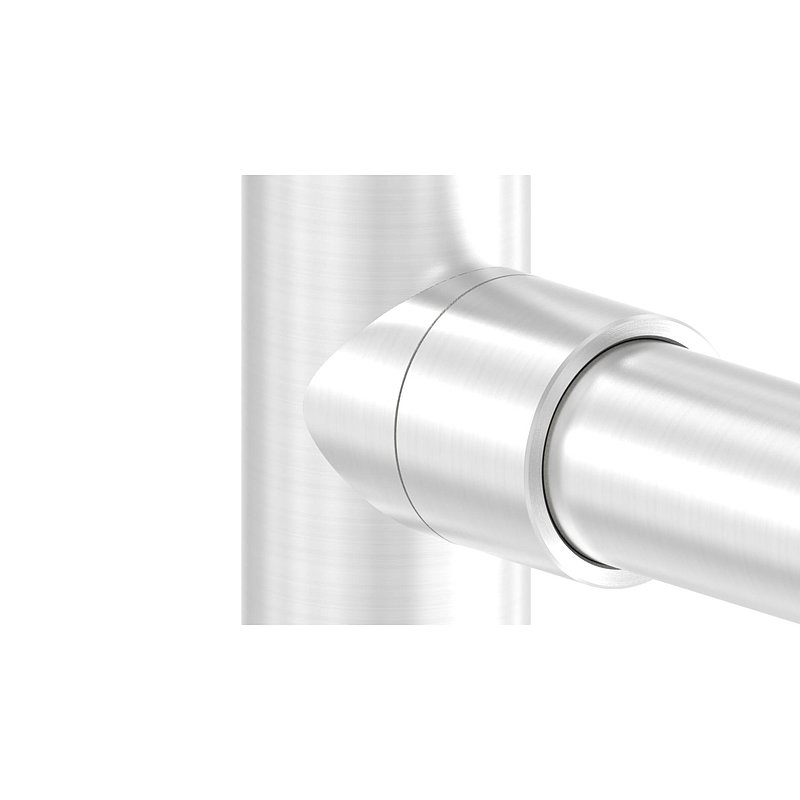 Befestigung für Rohr 33,7mm an 42,4mm, V2A