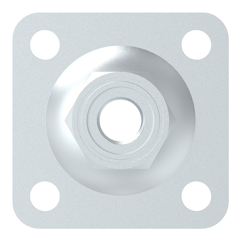 Adjustable wall plate for M18, galvanised