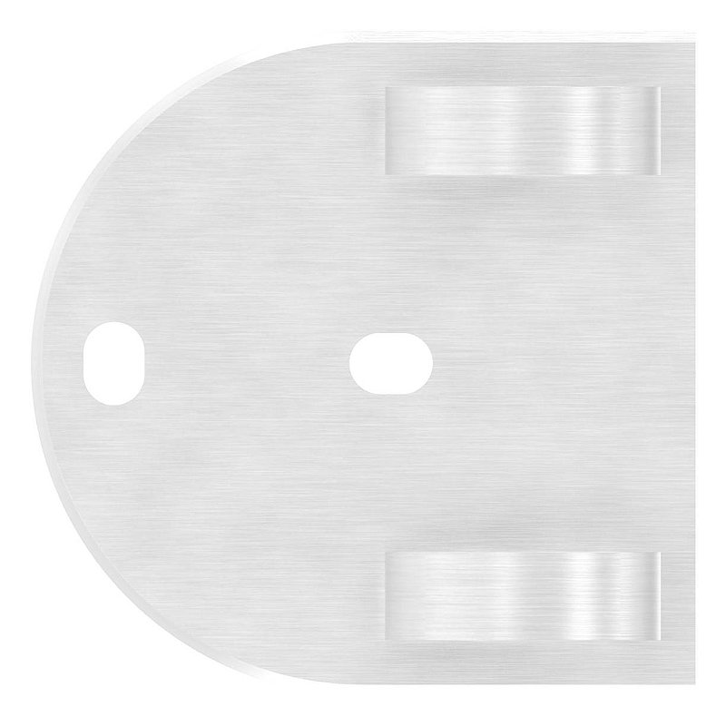 End bracket for railing posts 42.4mm, AISI304