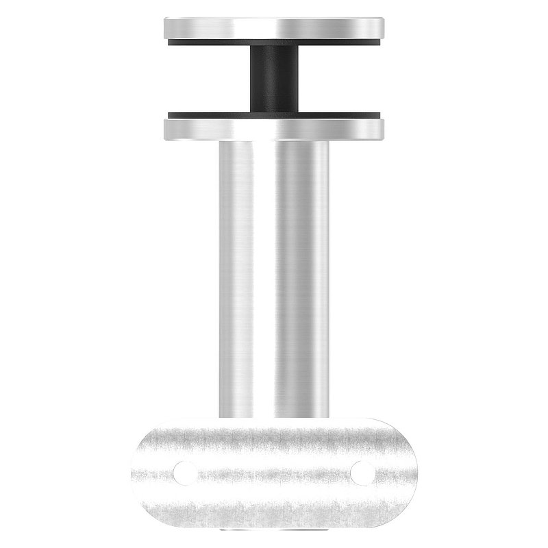 Handrail holder for glass, hinge, handrail connection plate 42.4 mm, AISI304