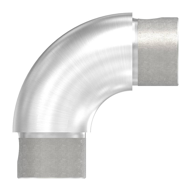 Rohrbogen 90°, verstellbar, für Rohr 42,4x2,5mm, V2A