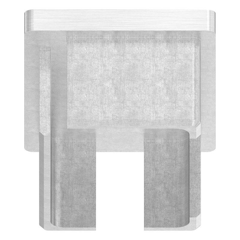 Capuchon à enfoncer, pour tube 60x40x2,0mm, avec taraudage M8, V2A