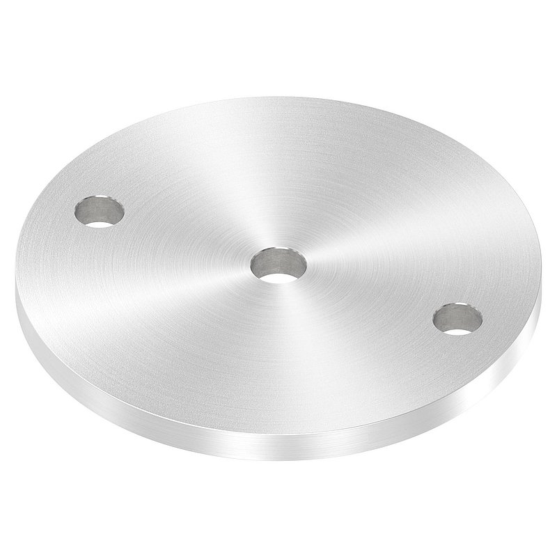 Ankerplatte Ø 120x8mm, mit Rundschliff, V2A