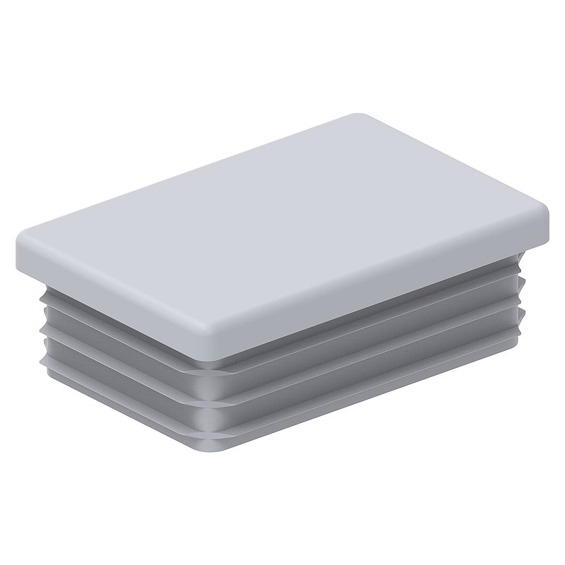 Bouchon plastique pour tube rectangle 60x40mm