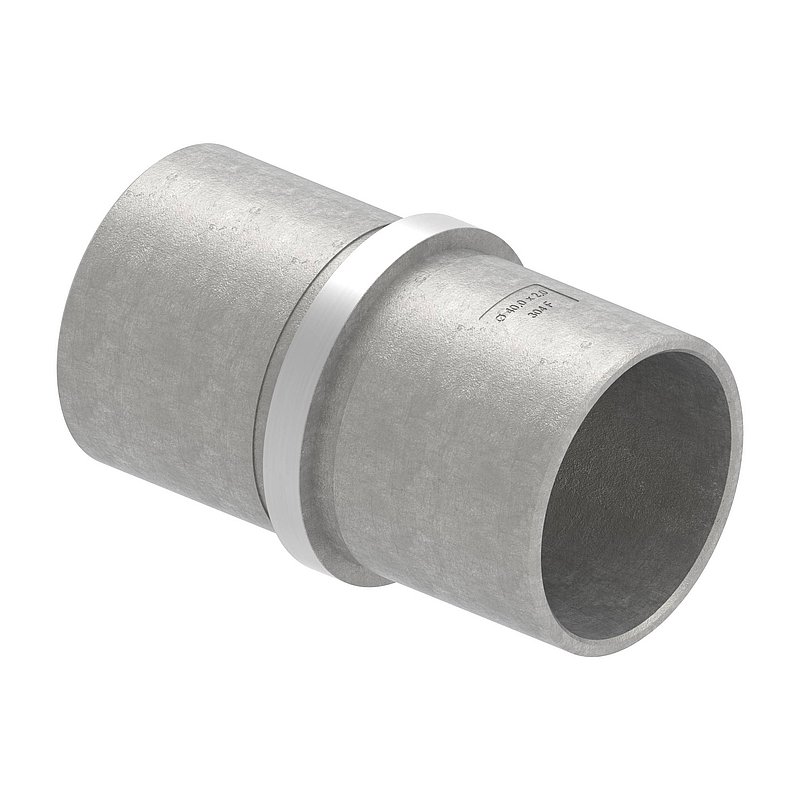 Verbindungsstück für Rohr 40,0x2,0mm, V2A