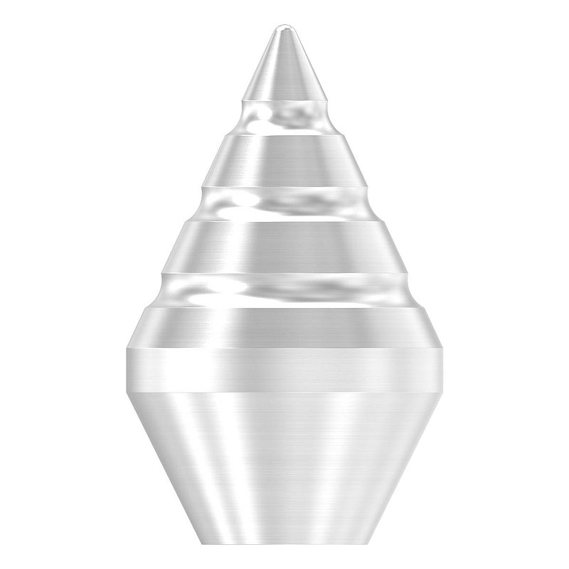 Pointe décorative avec trou de passage Ø 12,2mm, V2A