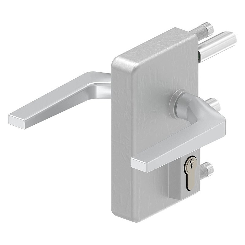 Serrure à grille GTS 2 pour tube de 40-60mm d'épaisseur, boîtier nu