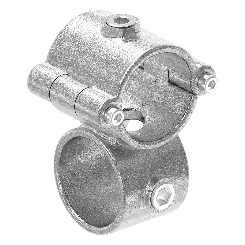 Raccord en croix à charnière, pour tube Ø 48,3mm