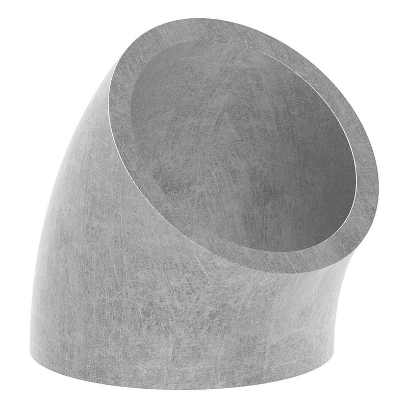 Coude à souder 45°, 26,9 x 2,3mm, 3D