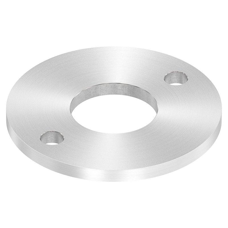 Ankerplatte Ø 120x8mm, mit Rundschliff, V2A