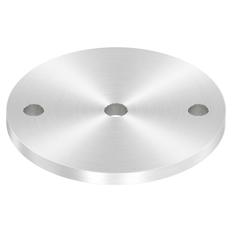 Ankerplatte Ø 120x8mm, mit Rundschliff, V2A