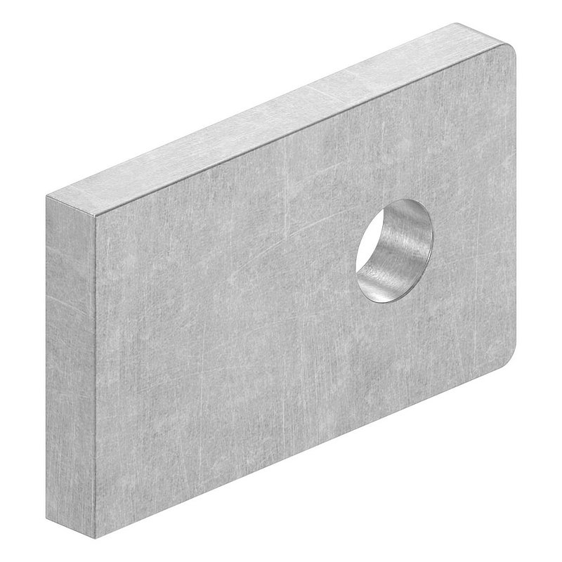 Weld-on bracket square 50x30x6mm